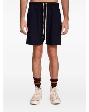 Les Tien Waffle-Knit Raw-Cut Yacht Shorts - Blue