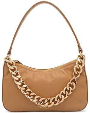 Twinset Liliane Small Leather Bag - Metallic
