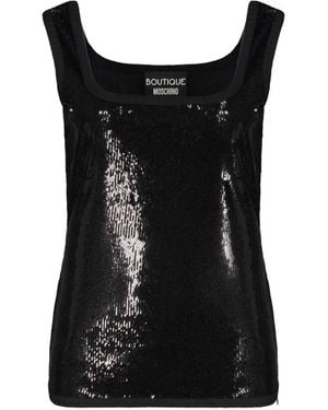 Moschino Sequin-Embellished Blouse - Black