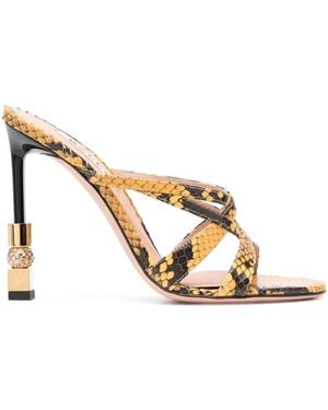 Bally Carolyn Leather Mules - Metallic