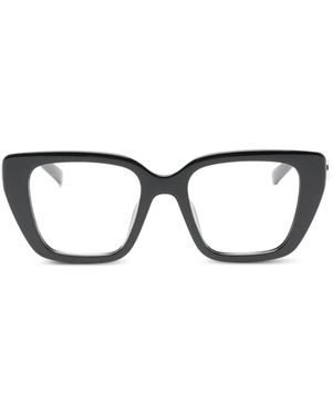 Gucci Occhiali Squadrati Con Logo - Nero