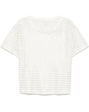 Majestic Filatures ストレッチリネン Tシャツ - ホワイト
