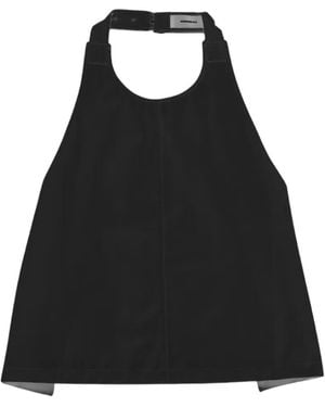 Wardrobe NYC Draped Halterneck Top - Black