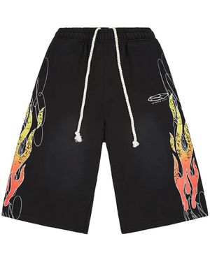 Boredom Kills Flames Shorts - White