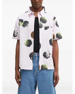ICECREAM Camicia Con Stampa - Bianco