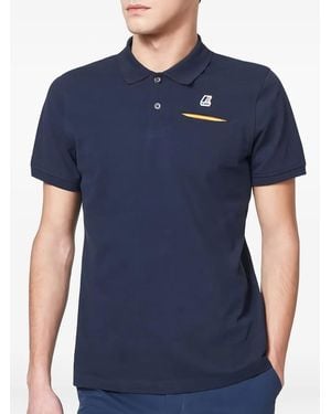 K-Way Briac Pocket Logo Polo Shirt - Blue