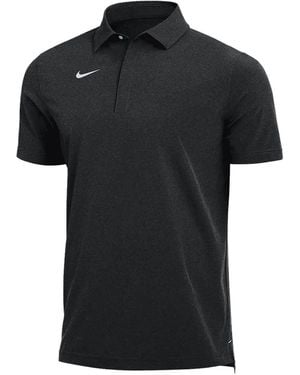 Nike Dri-Fit Coach Short-Sleeve Polo Shirt - Black