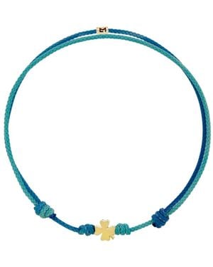 Luis Morais Clover Cord Bracelet - Blue