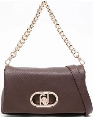 Liu Jo Medium Lapuffy Chain-Strap Shoulder Bag - Brown