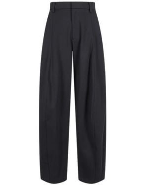 CROQUIS Pleated Tailored Trousers - Blue