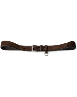 Prada Suede Belt - White