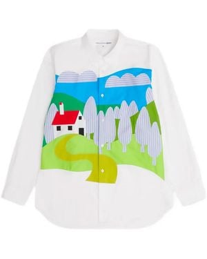 Comme des Garçons Cotton shirt - Blau