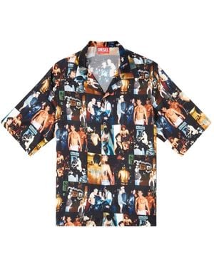 DIESEL X Tom Of Finland Foundation Graphic-Print Shirt - Blue