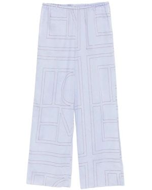 TOTEME Pantalones Con Cinturilla Elástica - Blanco