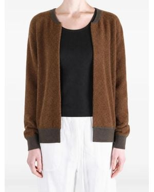 Frenckenberger Bouclé-Knit Zip-Up Cardigan - Black