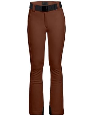 Goldbergh Pantalones De Esquí Con Cinturón Y Bajos Con Cremallera - Marrón