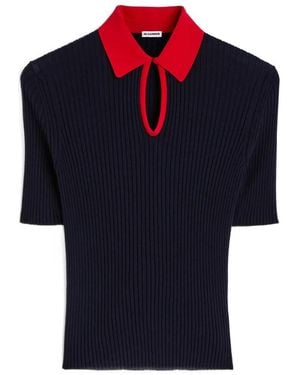 Jil Sander Maglione A Coste - Blu