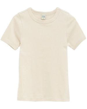 Flore Flore Geripptes T-Shirt - Weiß