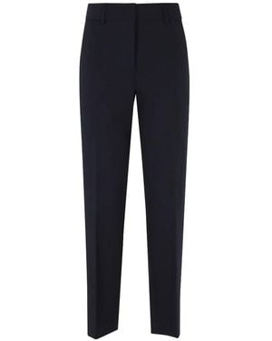 Seventy Pressed-Crease Belt-Loops Pants - Blue