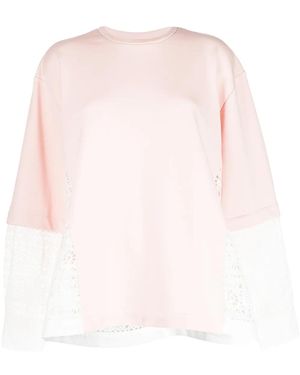 BAPY BY *A BATHING APE® Floral Cut-Out Long-Sleeve T-Shirt - Pink