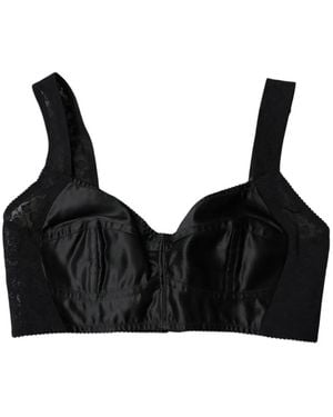 Dolce & Gabbana Bh Aus Satin - Schwarz