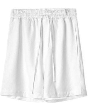 hinnominate Drawstring-Fastening Bermuda Shorts - White