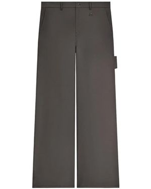 Courreges Hammer Cotton Short Trousers - Grey