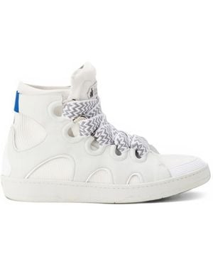 Lanvin Curb High Top Trainers - White