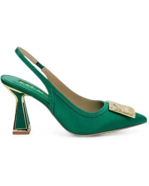 Kat Maconie Slingback Pumps Met Logoplakkaat - Groen