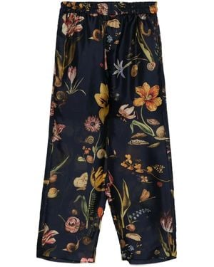 Biyan Cropped Broek - Blauw