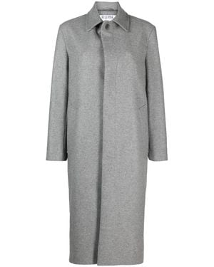 Filippa K Gabardina con botones - Gris