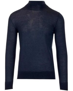 Al Duca d'Aosta Roll-Neck Long-Sleeve T-Shirt - Blue