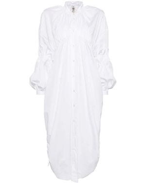 Noir Kei Ninomiya Drawstring Detail Day Dress - White