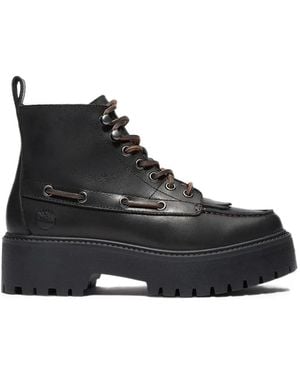 Timberland Kiltie Stone Street Fringe-Detail Boots - Black