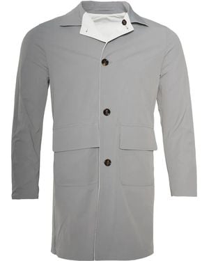 Kiton Kim Reversible Single-Breasted Coat - Grey