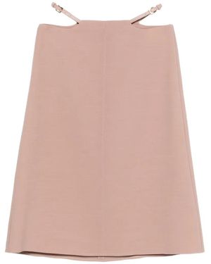 Elisabetta Franchi カットアウト スカート - ピンク
