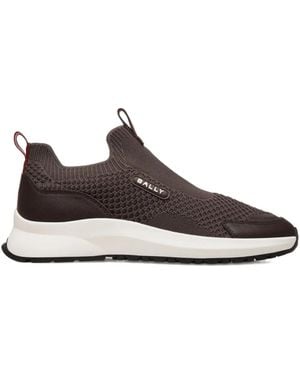 Bally Knit-Effect Pull-On Trainers - Brown