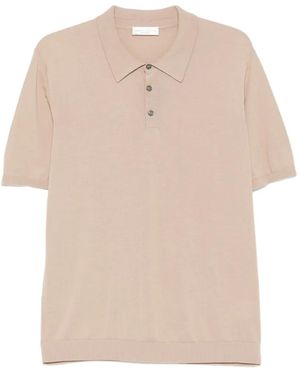 Roberto Collina Short-Sleeve Polo Shirt - Natural