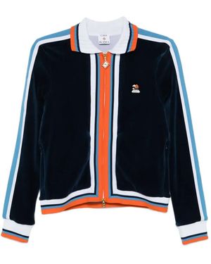 CASABLANCA Montagne Striped Jacket - Blue