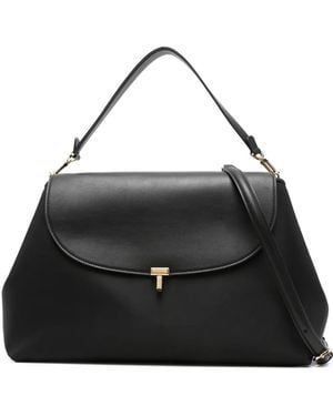 TOTEME T-Lock Satchel Bag - Black