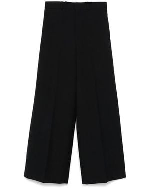 Carven Wool Palazzo Pants - Black
