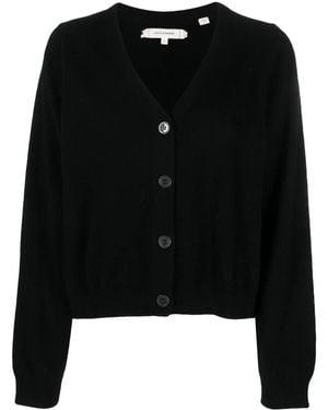 Chinti & Parker V-Neck Cropped Cardi-Coat - Black