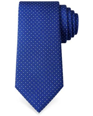 Bona Furtuna Geometric-Pattern Tie - Blue