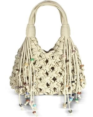 HIBOURAMA Mini Vannifique Desert Stone Stone-Embellished Tote Bag - Metallic