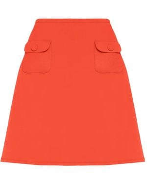 Eres Minifalda Con Botones - Rojo