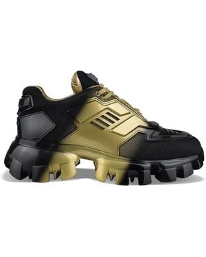 Prada Cloudbust Thunder Rubber Logo Sneakers - Black