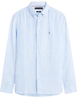 Tommy Hilfiger ストライプ シャツ - ブルー
