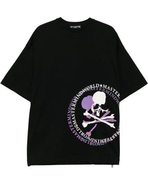 MASTERMIND WORLD T-Shirt Mit Totenkopf-Grafik - Schwarz
