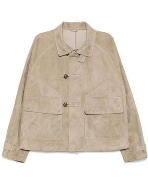 Giorgio Armani Jacke aus Wildleder - Natur