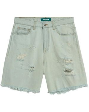 Barrow Frayed Shorts - Green